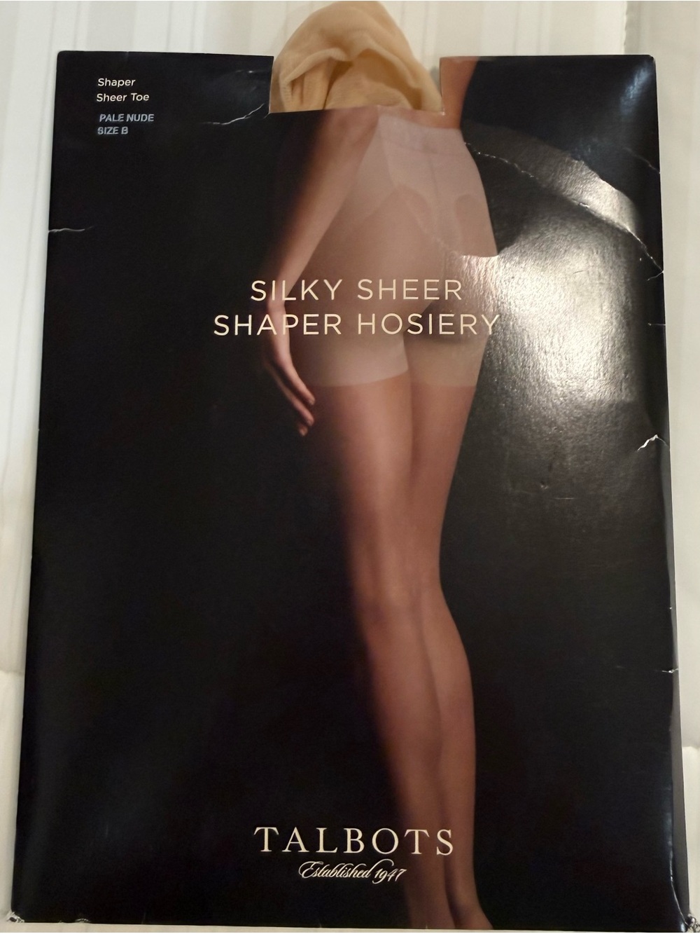 Talbots Vintage Silky Sheer Nude Hosiery Size B 
NWT